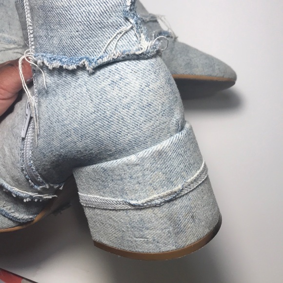 MM6 blue denim ankle boots - Picture 6 of 8